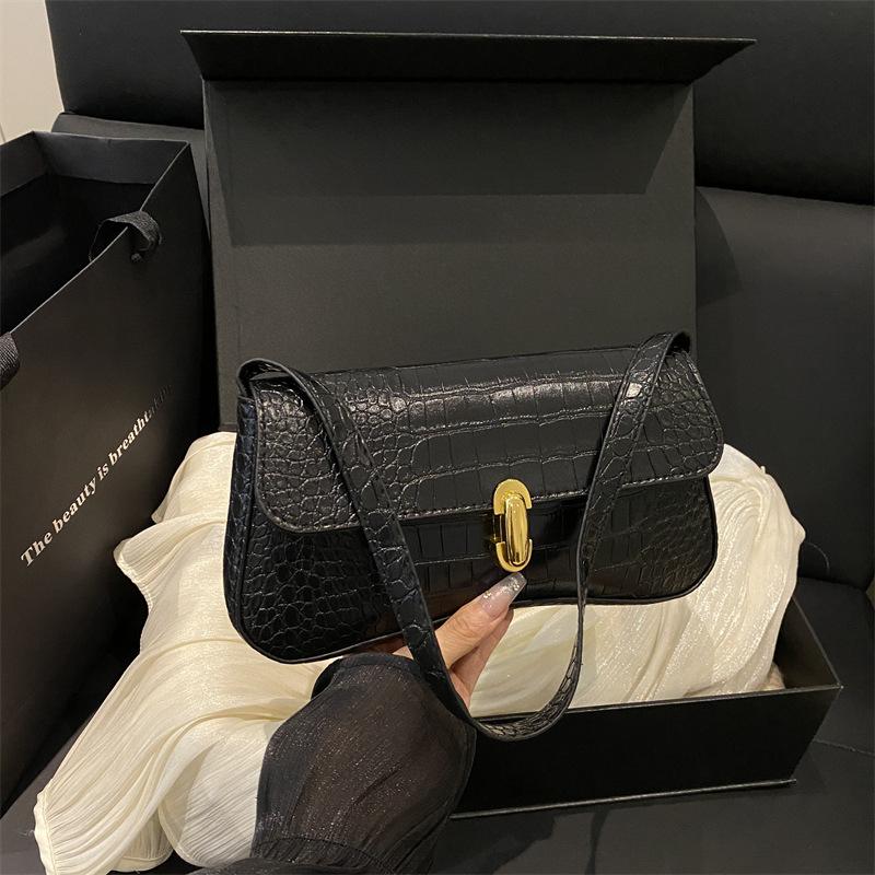 High-value Simple Underarm Women's Bag Autumn New Shoulder Bag Fashionable Retro Underarm Handbag