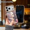 Phone Case: Lambskin 2D Flat Samsung Galaxy A34 A35 M05 M06 S20 S22 S21 FE Plus 5G protective case, winking long-eared bunny, Christmas and Halloween 