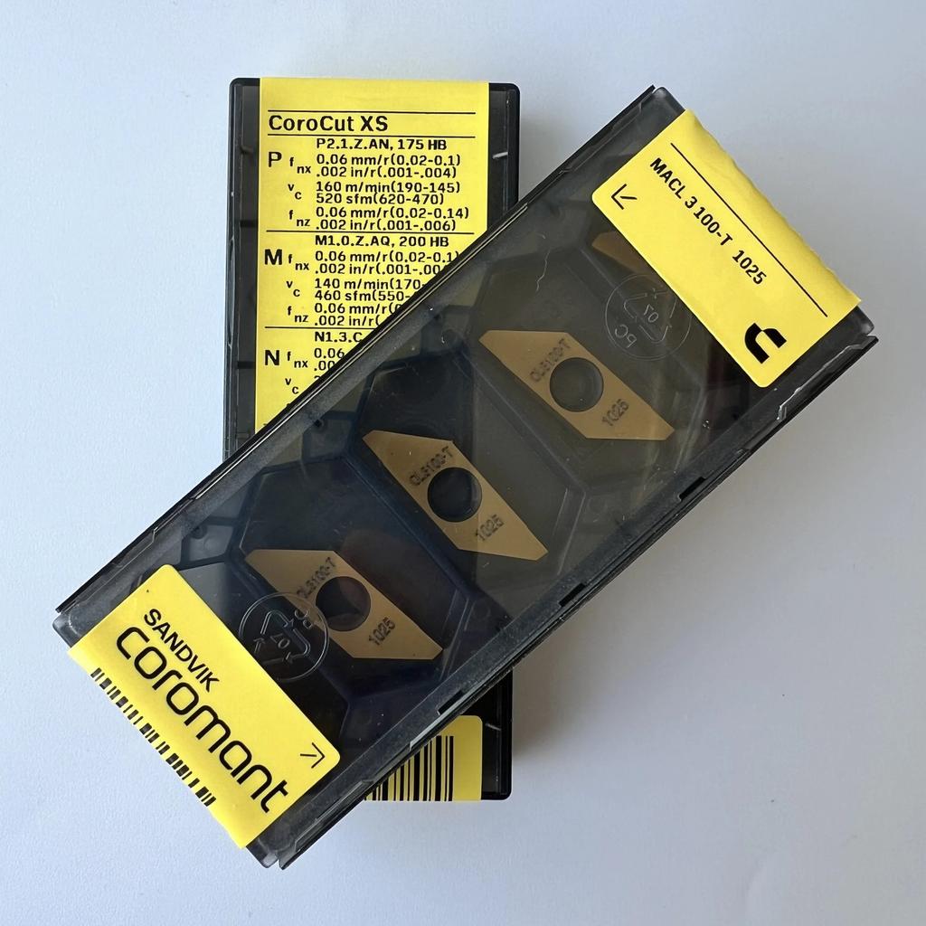 Sandvik / MACL3100-T 1025 / Industrial Indexable Carbide Inserts 10 Pcs