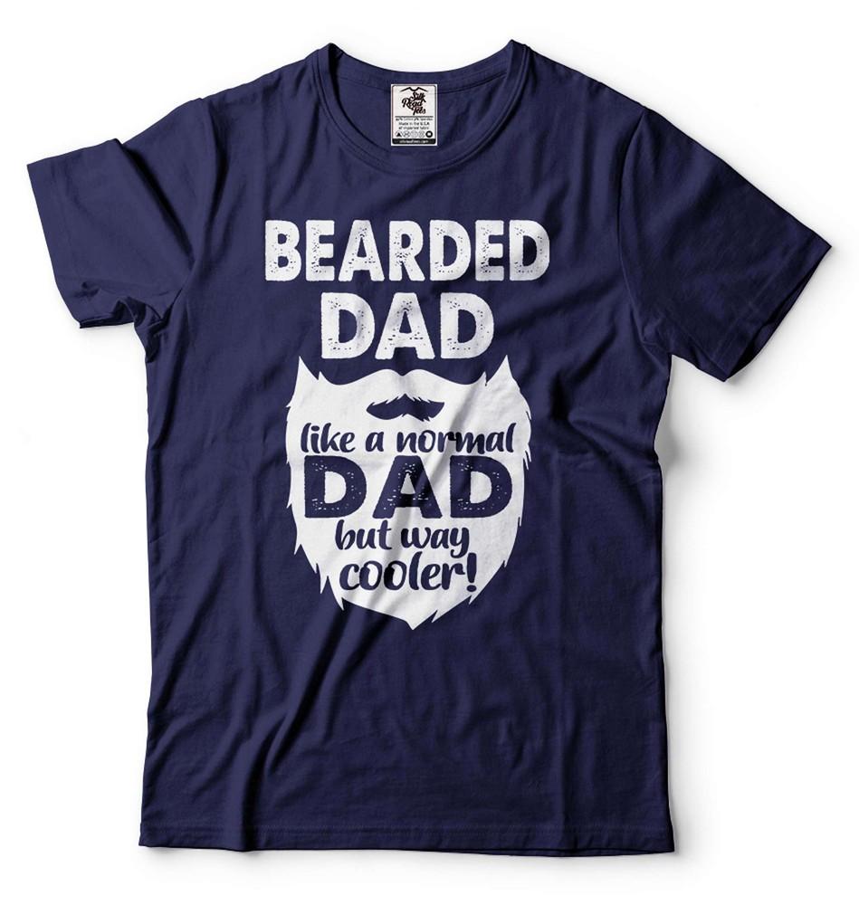 Bearded Dad T-Shirt Funny Dad Tee Father s Day Dad Shirt Bearded Father Gift Tee Unisex T-Shirt L
