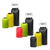 Waterproof Dry Sacks Pack of 3 Lightweight Waterproof Storage Dry Bags for Outdoor Camping Boating