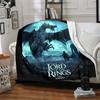 1pc The Lord of the Rings Flannel Blanket, Soft Skin Friendly with Digital Printing, Various Sizes Available for Family, Friends, Birthday