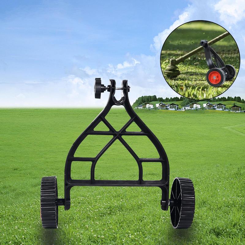 String Trimmer Support Wheels Auxiliary Wheels Lawnmower Wheel Brush Cutter Wheel Mower Attachment Adjustable Grass Cutter