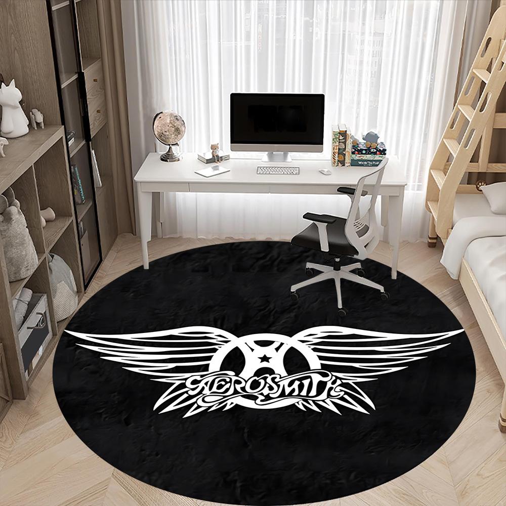 1pc Aerosmith, Music Band LogoChair Carpet for Office, Non-slip, Soft and Durable Office Rug for Interior Decoration, Perfect for Office yy250925170