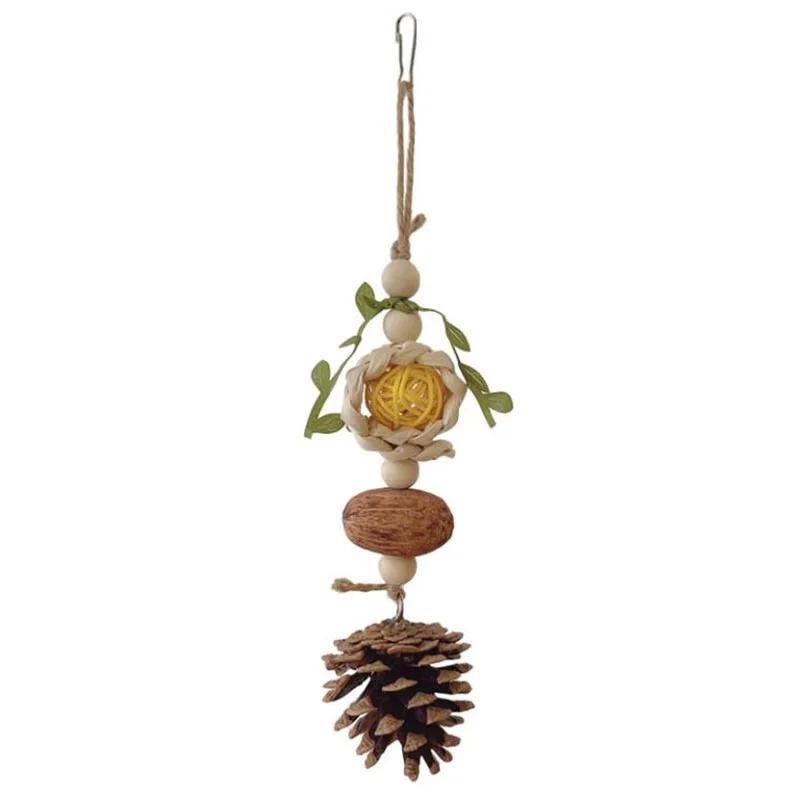 Bird Parrot Chew Toy Cotton Rope Birds Toy Bite Bridge Bird Tearing Toys Cockatiels Training Hang Swings Birds Cage Supplies