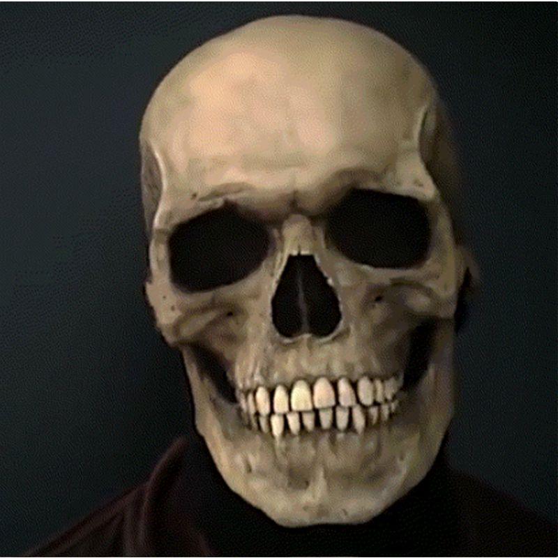 Movable Mask Halloween Jaw Full Head Skull Mask Horror Scary Cosplay Mask