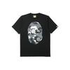 A Bathing Ape Waben Tarnung Großes Affengesicht T-Shirt OZXTEM110025D