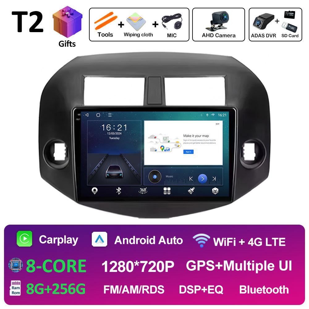 Android Auto Wireless Carplay For Toyota RAV4 3 XA30 2005 2006 2007 2008 2009 2010 - 2013 Car Video Radio Multimedia Player WIFI