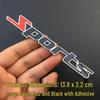 3D Sport Metal Car Logo Emblem - Modified Vehicle Decal for Tail, Door, and Side Panels