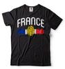 Maglietta Uomo Francia Maglietta Bandiera Francia Maglietta La France Magliette Patriottiche Francesi