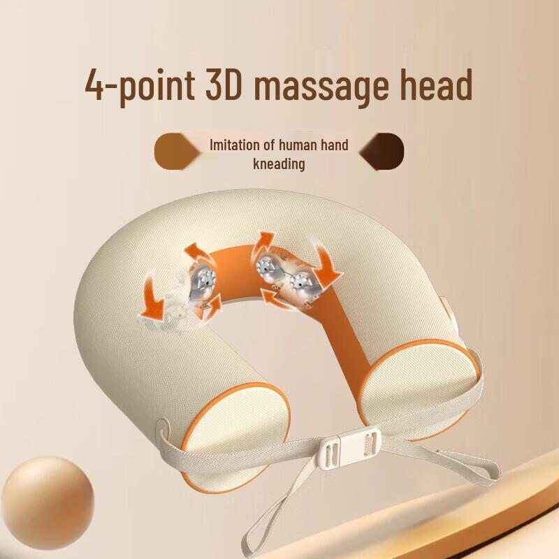 HEZHENG Portable U-shaped Neck Massager Pillow CN Plug (adapter Included)