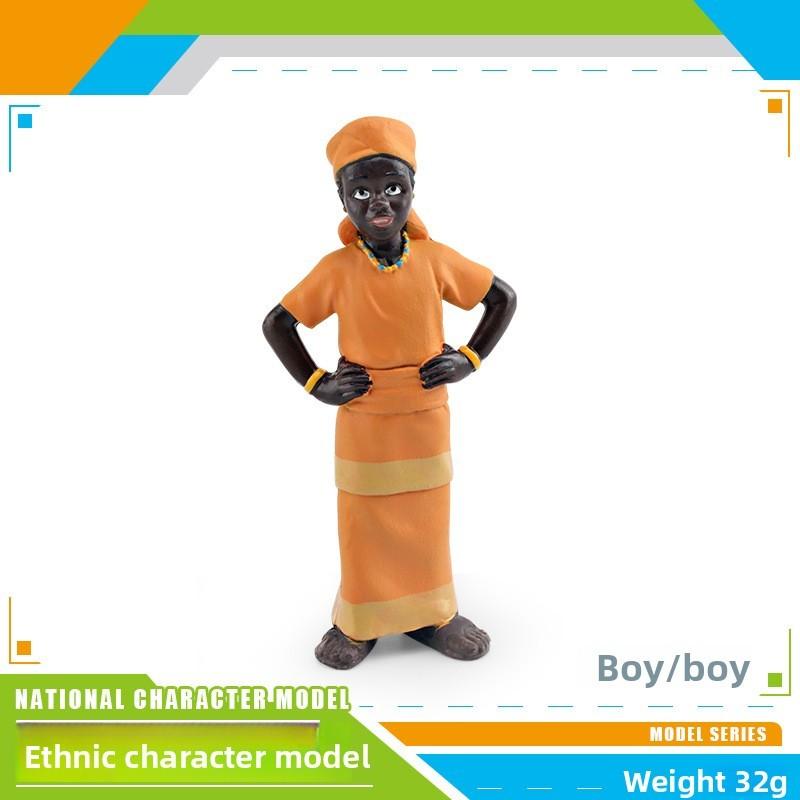 Authentic World Ethnic Pvc Figurine Set With Static Human Models For Collection And Gift