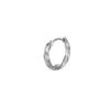 Simple Design Twist Wave Round Earrings Stainless Steel Classic Punk Circle Stud Ear Jewelry Party Gifts For Women Men