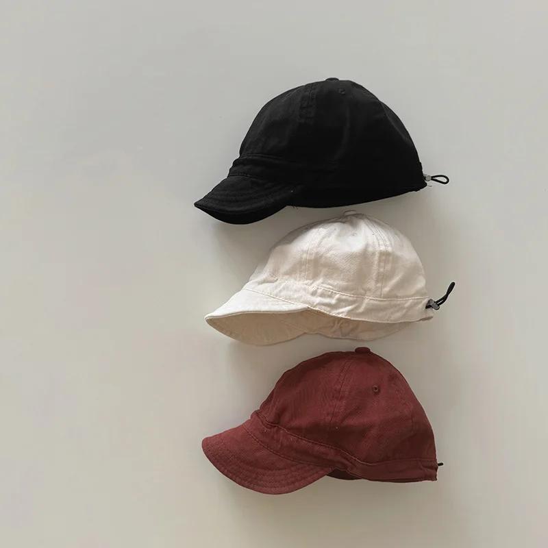 Frühling Sommer Baby Baseballkappe Einfarbige Baby Jungen Mädchen Schirmmütze Weicher Kleinkind Kinder Sonnenschutz Visier