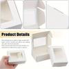 35pcs Mini Kraft Paper Gift Boxes with Clear Windows Perfect for Soap Candy Chocolate Gift Display & Wedding Favors