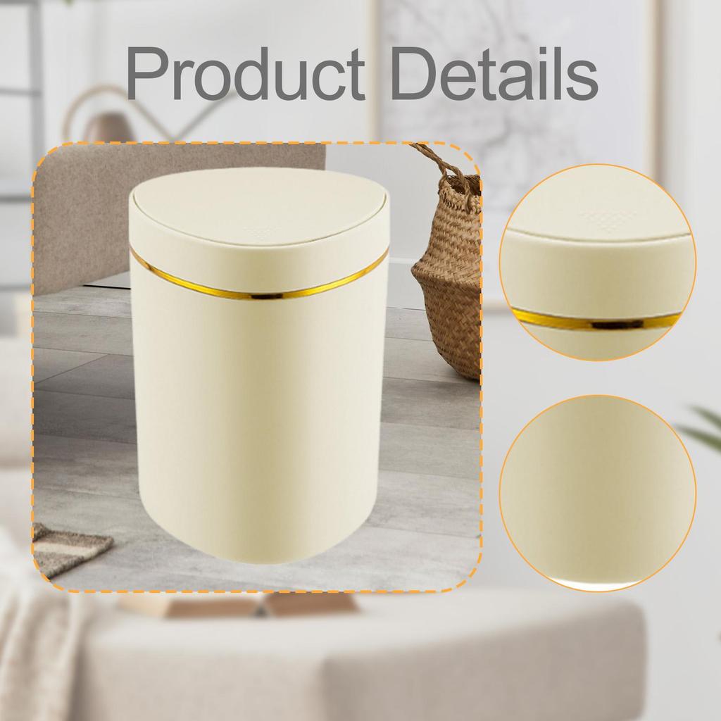 Small Desktop Trash Can Cute Storage Bucket Small Desk Organizer Mini Garbage Bin for Office Countertop Tabletop Vanity Kitchen