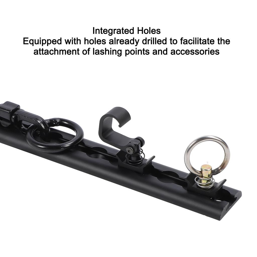 1Pc L Track Rail with Drilled Hole Securing Loads Robust Aluminium Tie Down Airline Rail for Truck Beds Trailers