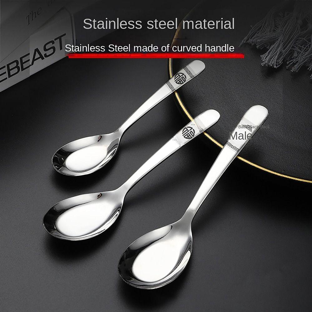 FU Character Stirring Spoon S/M/L Coffee Spoon Creative Dessert Spoon  for Kitchen Tools