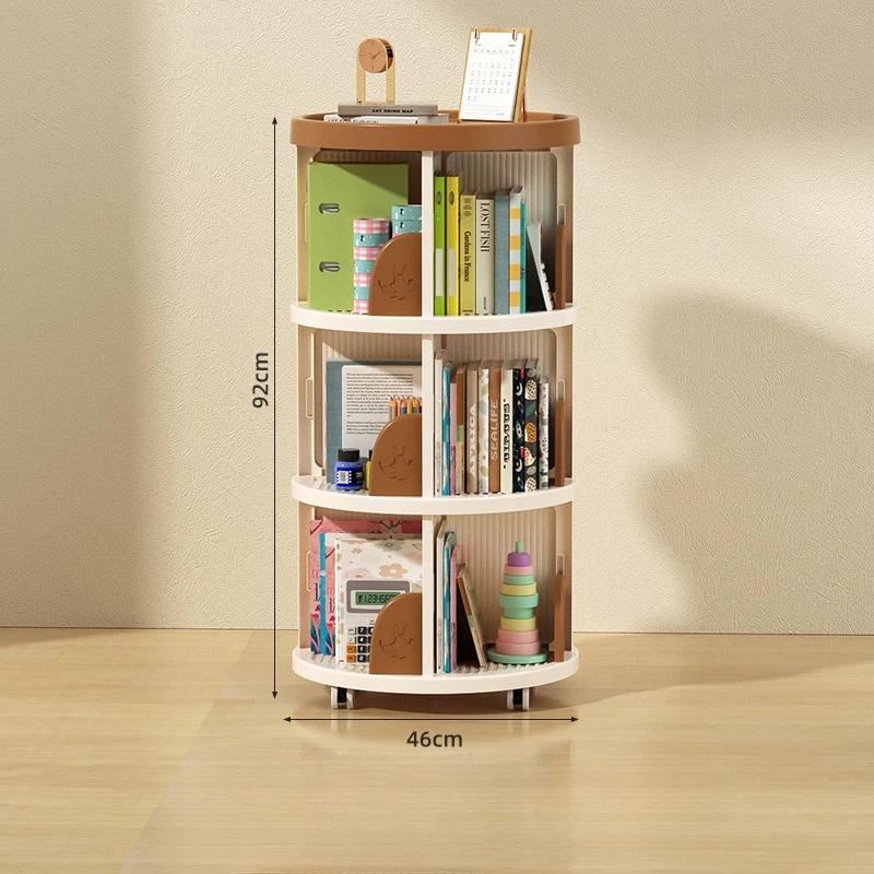 Obrotowa o 360 stopni Biblioteczka Półka podłogowa Przechowywanie książek Uczeń Dzieci Książka obrazkowa Miejsce do czytania Przechowywanie Mobilna Domowa