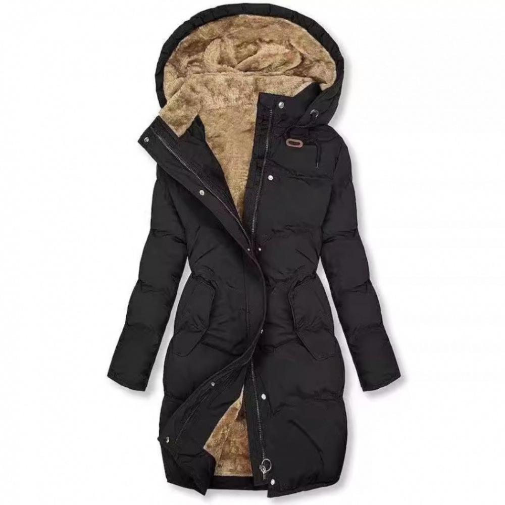 Women Mid Length Hooded Puffer Coat