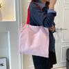 Plaid Cloth Bag Shoulder Cloth Bag Striped New Women's Bag Versatile Black and White Tote Bag Double Bag
