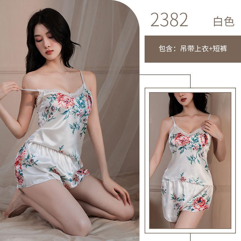 

Сексуальное нижнее белье Сексуальный глубокий V с принтом Подвязки Кружево Соблазнение Комплект шортиков для маленькой груди Чистое желание M