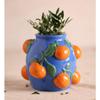 Hestia 14cm Blå Vase med Appelsiner