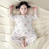 7A Antibacterial Newborn Cotton Pullover Romper: Summer Tagless, Seven-point Sleeves, Air-conditioned Baby Pajamas
