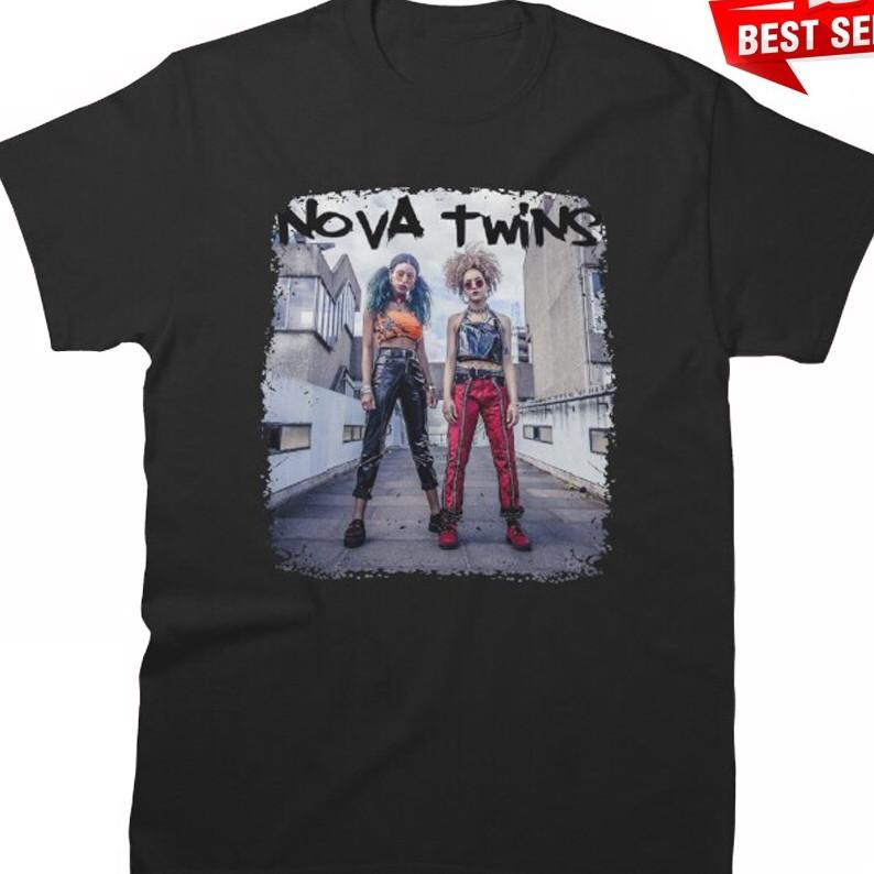Nova Twins black T-shirt short sleeve All sizes 1F2653 S
