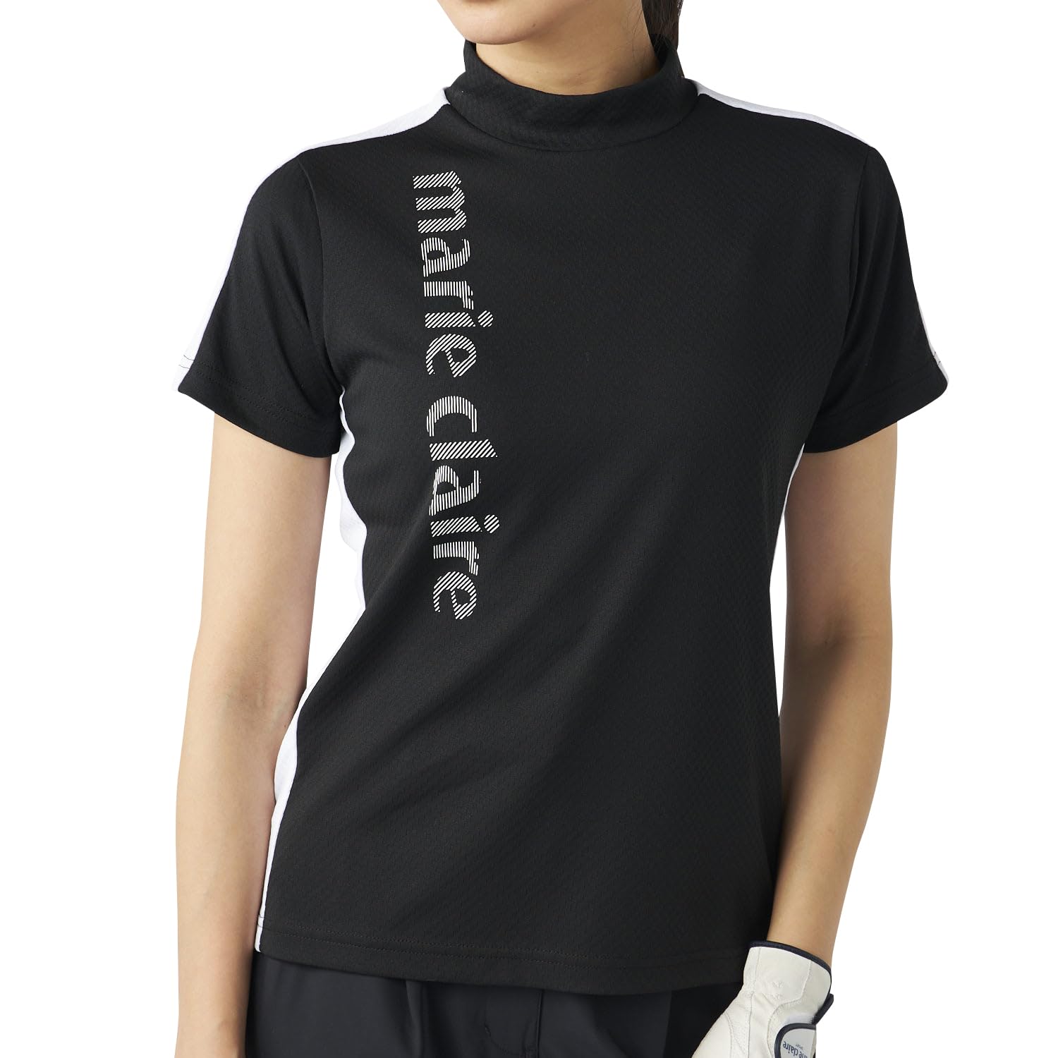 

Marie Claire Short Sleeve High Neck Shirt 715624W Large Women s Black, чёрный