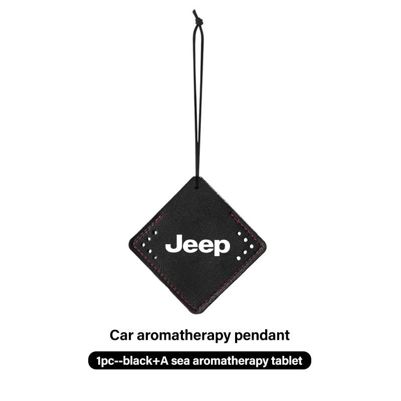 For Jeep Car Fragrance Pendant Air Freshener Aromatherapy Perfume Tablet Grand Cherokee Wrangler JK Renegade Gladiator Compass