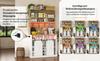 191 cm Kitchen Cabinet, Tall Cabinet with LED, Kitchen Shelf with Socket, Hooks, Wine Rack and Display Cabinet for Kitchen & Dining Room