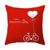 Valentine's Day Decor Pillowcases 4,Pack, Love Heart Printed Cushion Covers For Sofa/Bed,Red Black Pillow Cases For Home Decoration