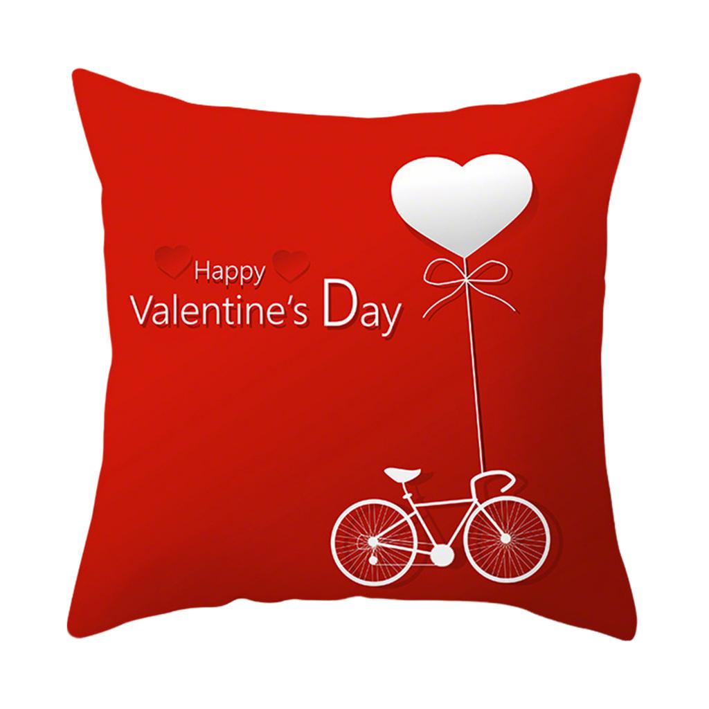 Valentine's Day Decor Pillowcases 4,Pack, Love Heart Printed Cushion Covers For Sofa/Bed,Red Black Pillow Cases For Home Decoration