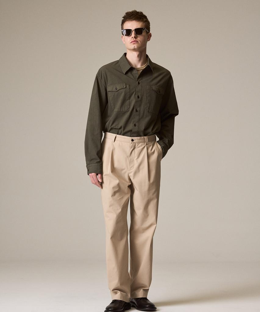 Laijeuaenbillou Summer Gabardine M52 Military Chino Pants Khaki