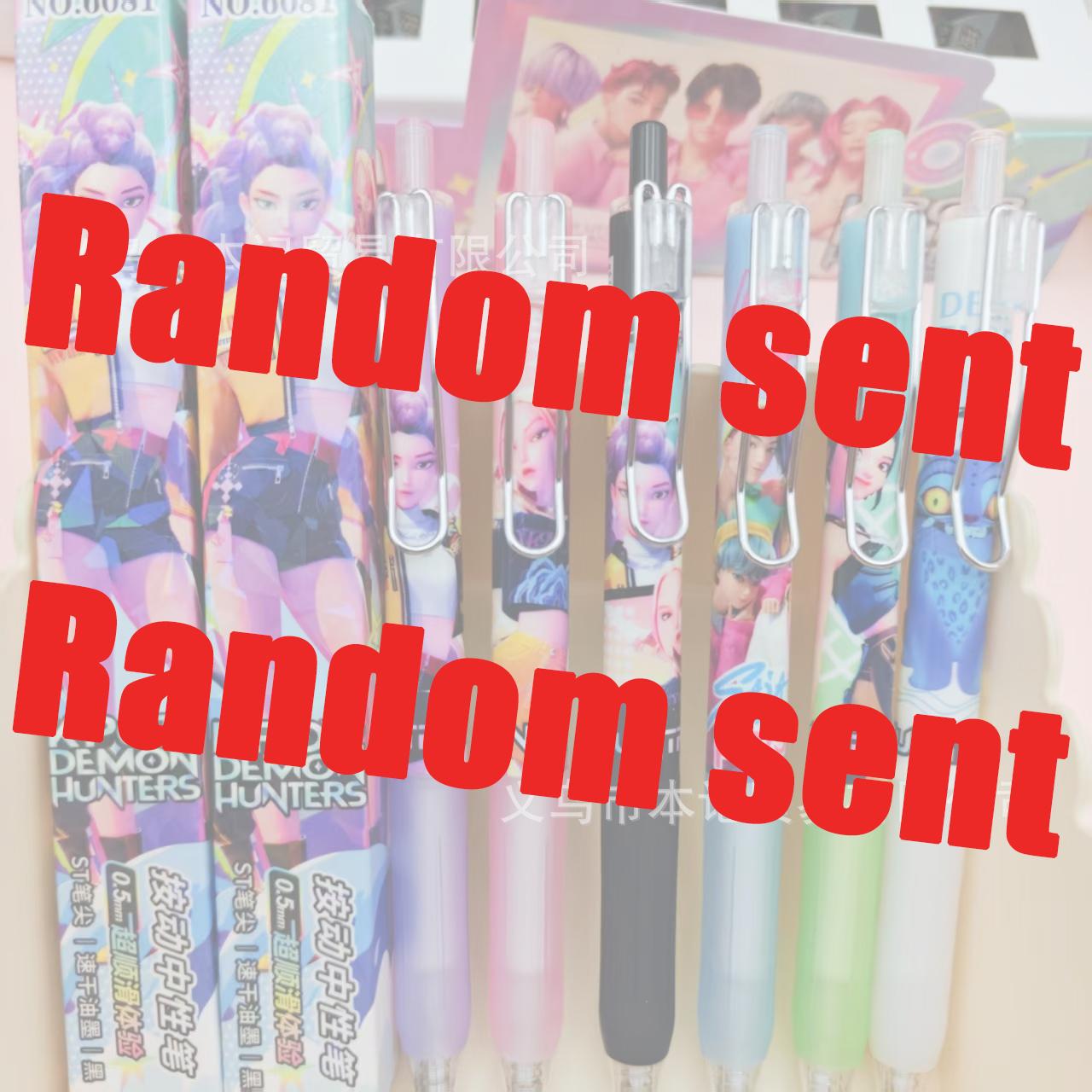 

0.5mm Kpop Demon Hunters Gel Pens Kawaii Stationery Cartoon Anime Derivative Peripherals School Supplies Office Accessories Present 3PCS