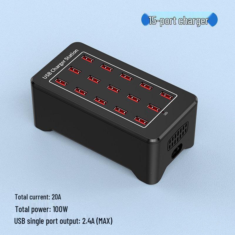 Multi-port USB Fast Charger: Smart Desktop Charging Station for Multiple Devices