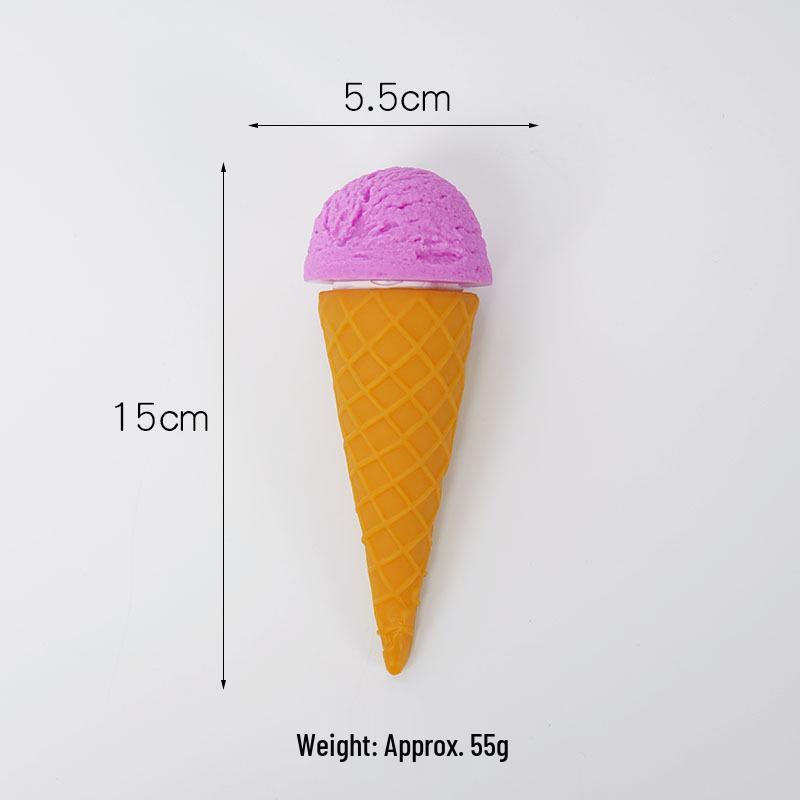 Creative DIY Ice Cream Cone Model Toy - Fun Dessert Decoration Prop