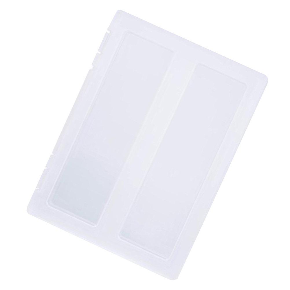 Handheld Transparent Plastic Files Case Portable Documents Box for A4 Papers Certificates Written Materials Sturdy Space Saving