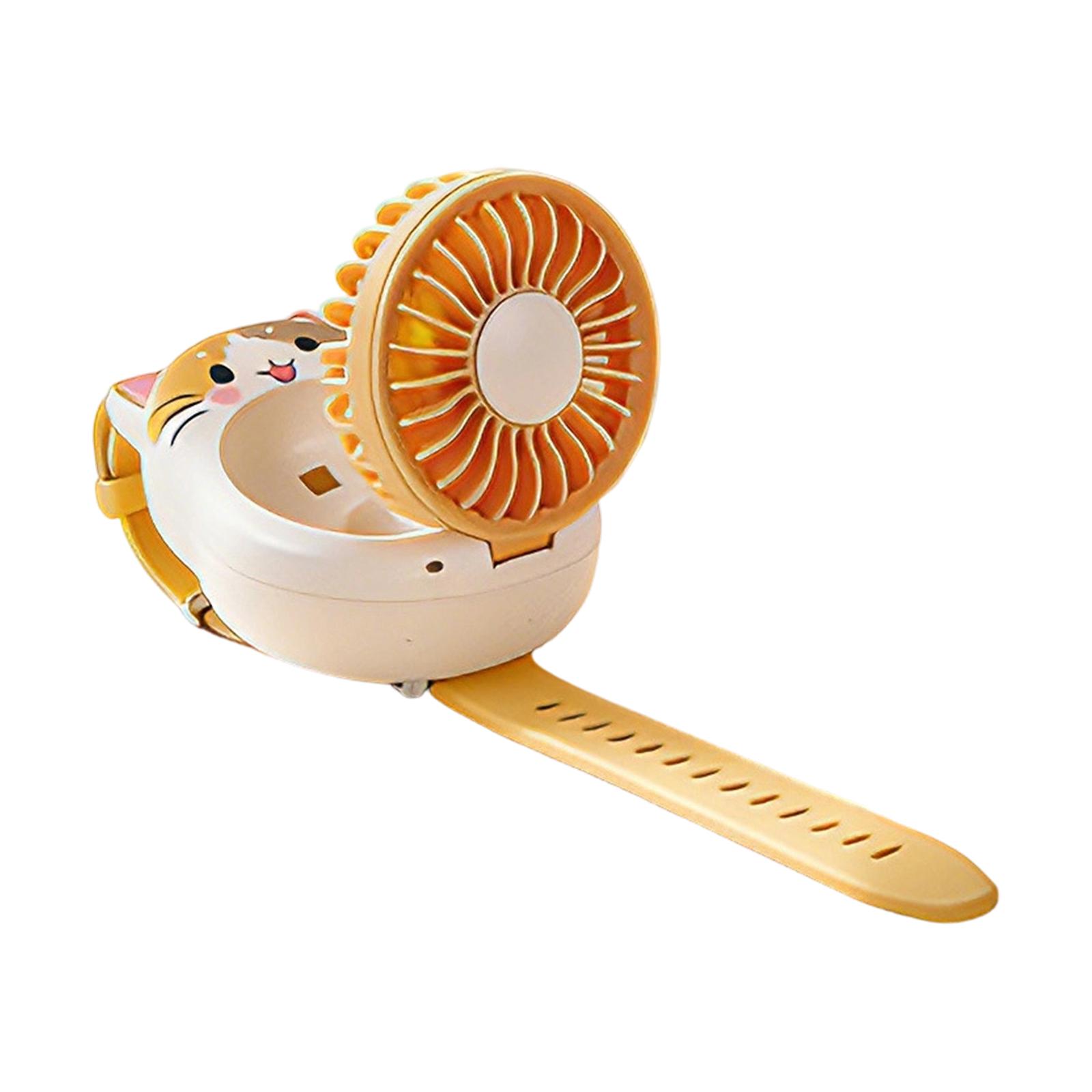 

Portable Fan: 3-Speed, Silent, Wearable Personal Fan — Featuring A Cute Design, Ideal For Summer Outdoor Travel And Indoor Use One Size білий