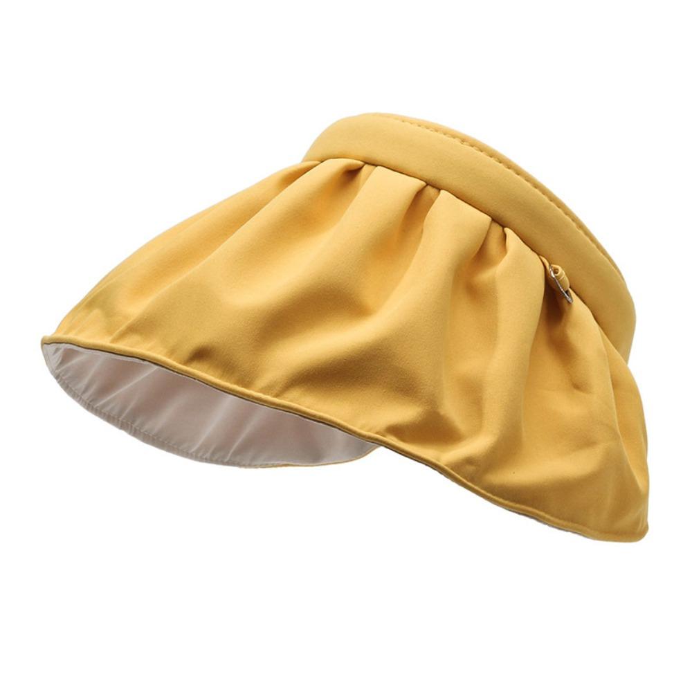 Topless Sun Protection Cap Sweet Foldable Visor Cap Fashion Female Shell Hat  Travel