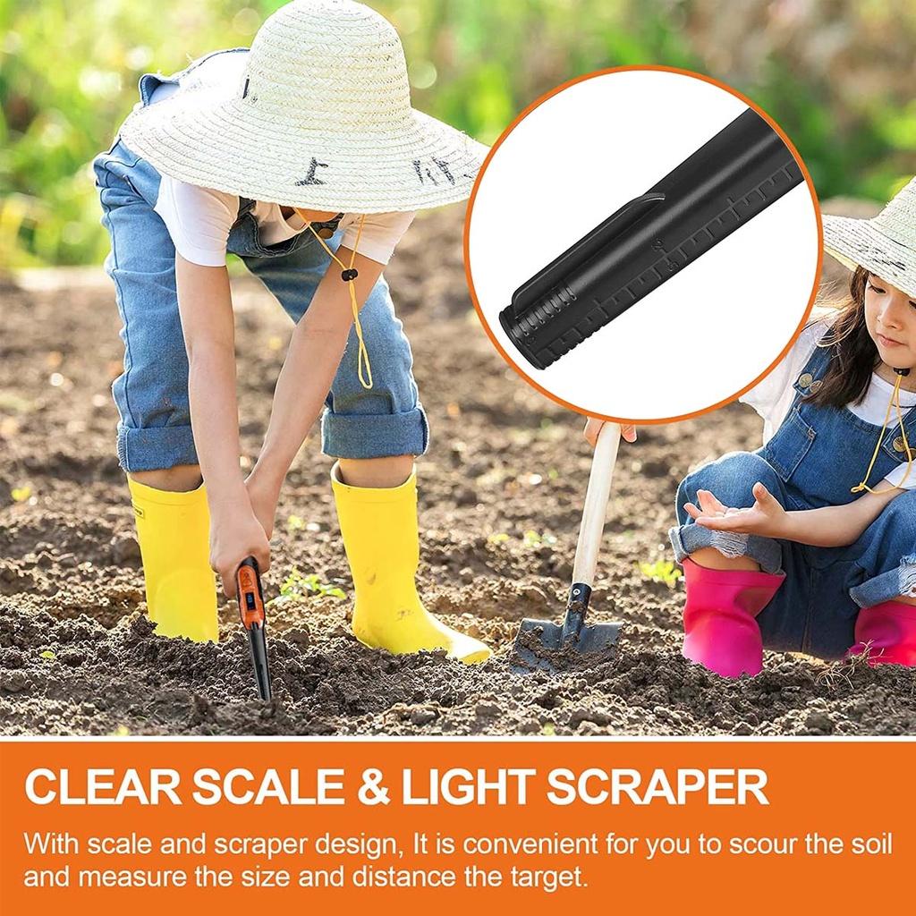 360 10 kHz 30m 9V Wasserdicht Pinpoint Ton Vibrationsalarm Handheld Metalldetektor Tragbarer Positionierungsstab Detektor