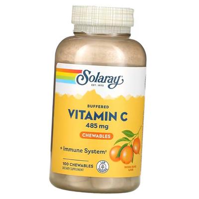 Gepufferter Vitamin C, Buffered Vitamin C Kautabletten, 100 Tabletten Orange (36411099)