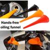 Hands‑Free Long Neck Oil Funnel Anti-splash Plastic Refueling Funnel Fuel Filling Tools For Car Motorcycle Engine Oil Transfer