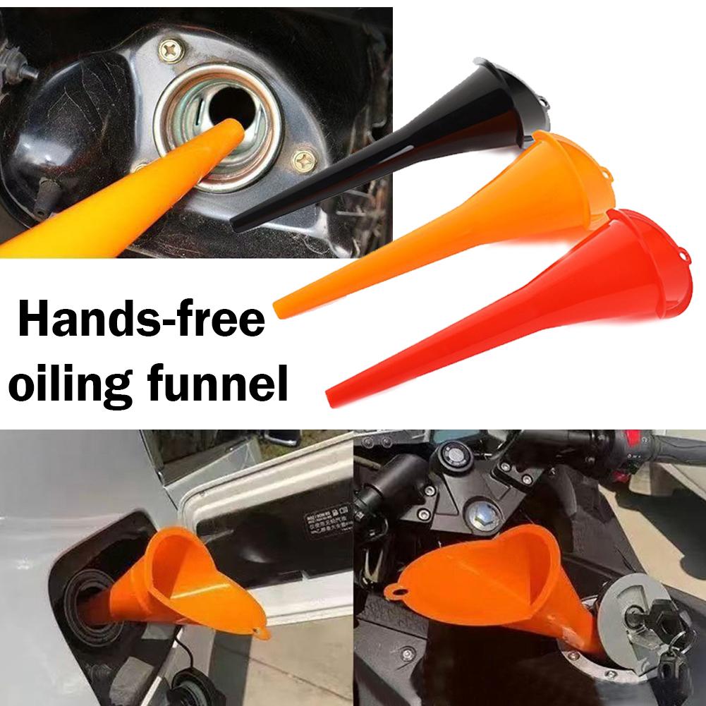 Hands‑Free Long Neck Oil Funnel Anti-splash Plastic Refueling Funnel Fuel Filling Tools For Car Motorcycle Engine Oil Transfer