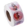 500Pcs 1 Inch Valentine's Day Stickers Self-Adhesive Heart Shape Sealing Labels Pink Thank You Label Decor Gift Packaging
