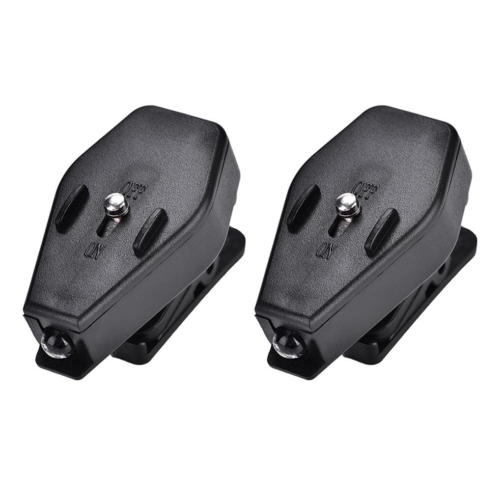 1 Pair LED Clip On Eyeglass Lamp Light for Night Reading Fishing Appliance Maintenance