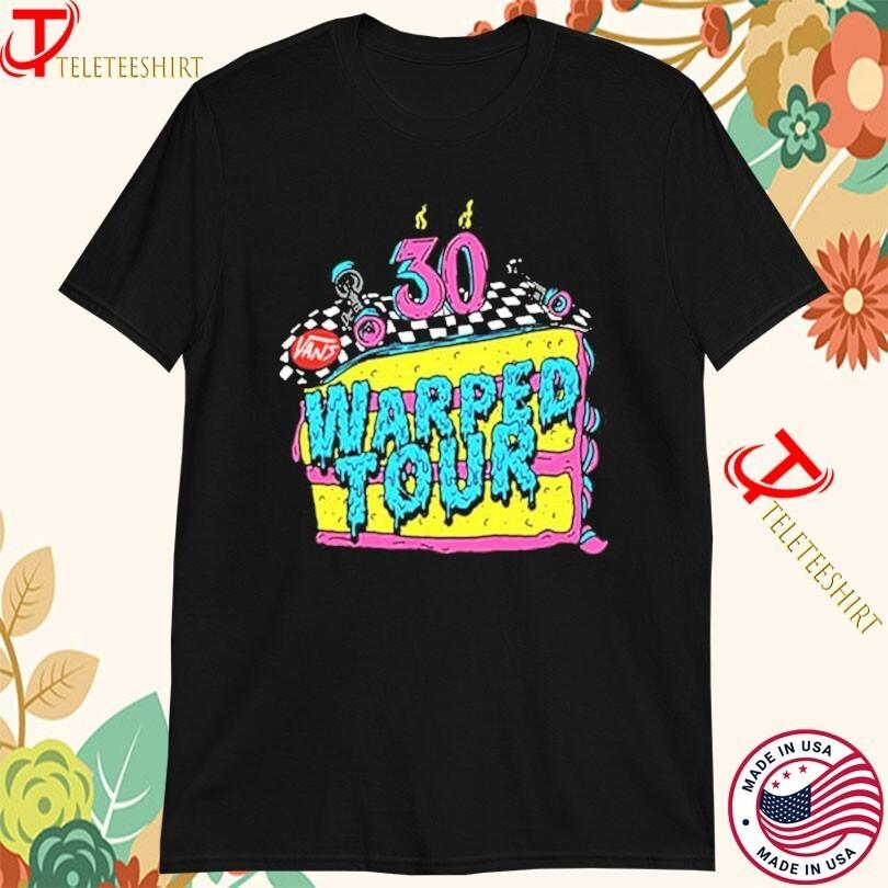 Van Warped Tour 2025 30 Years Anniversary Skate Cake T-Shirt Unisex T-Shirt XXXXL