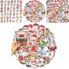 50 Cute Christmas Animal Doodle Stickers Personalize Your Guitar Notebook And Luggage With Waterproof Decals