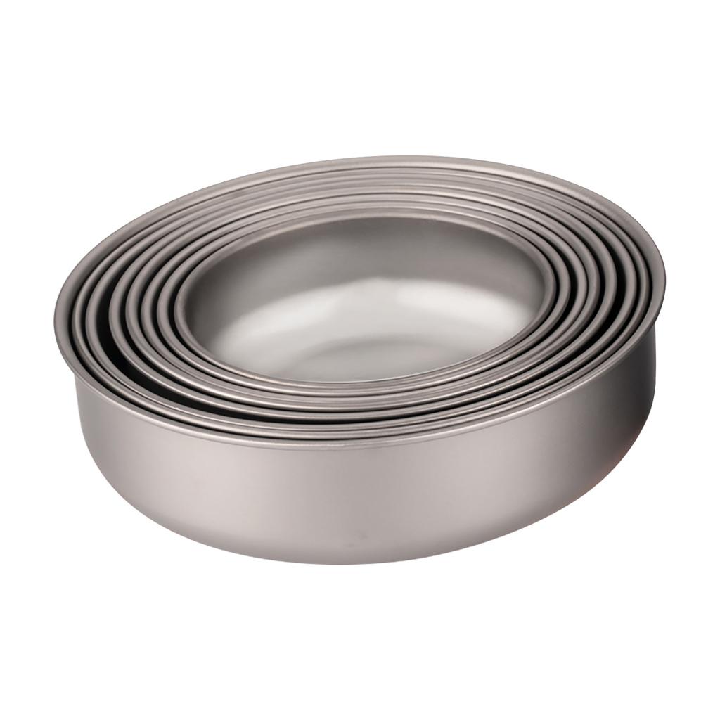 4pcs Lightweight Stackable Bowl Portable Single Layer Dinner Fruit Bowl Food Container for Outdoor